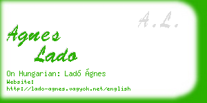agnes lado business card