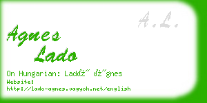 agnes lado business card